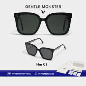 Gentle Monster HER 01 Polarized Sunglasses with Accessories