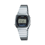 Casio Vintage Silver Stainless Steel Women's Digital Watch