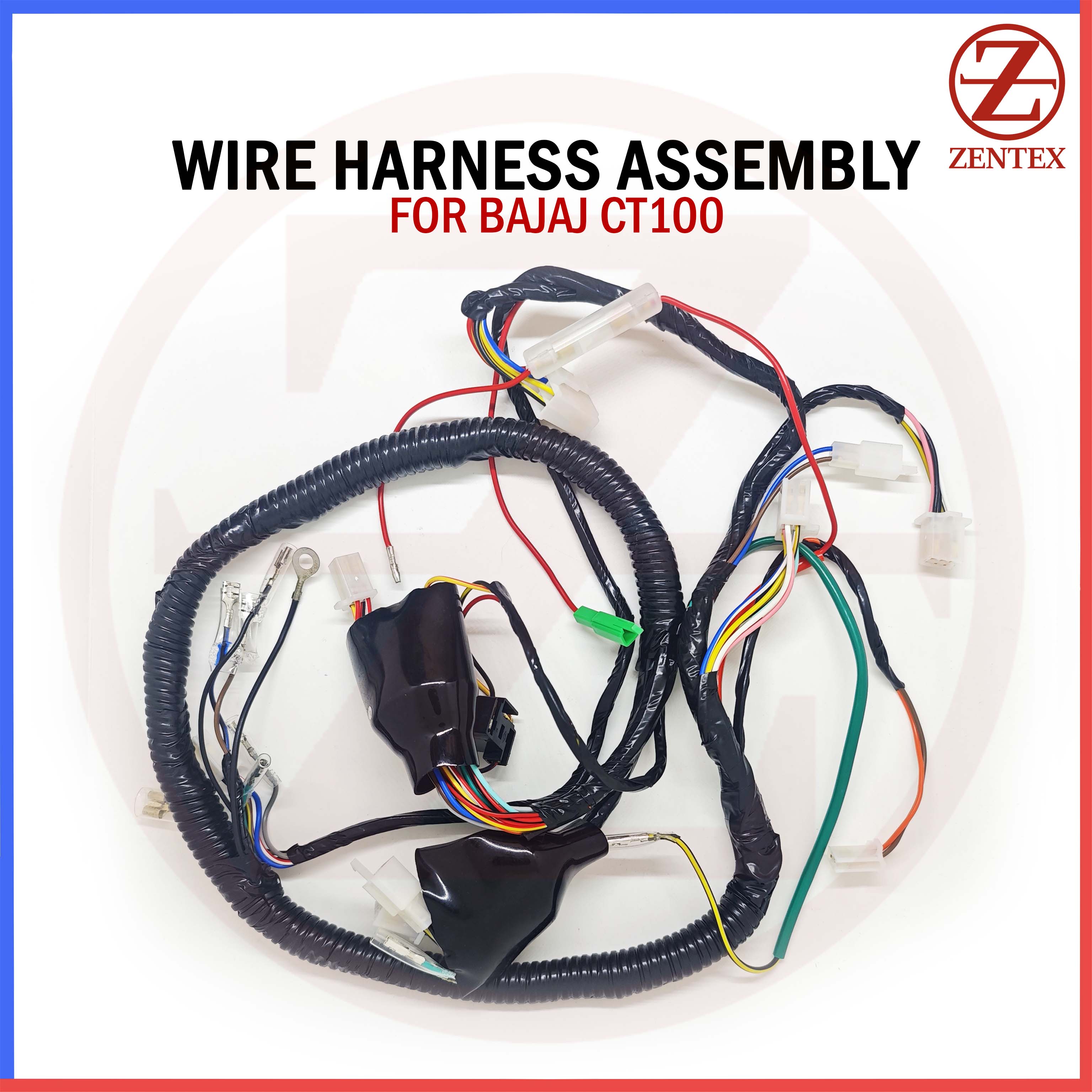 Bajaj Ct100 Wire Harness High-Quality Motorcycle Wiring For