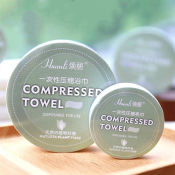Portable Compressed Cotton Towels for Travel - Unisex