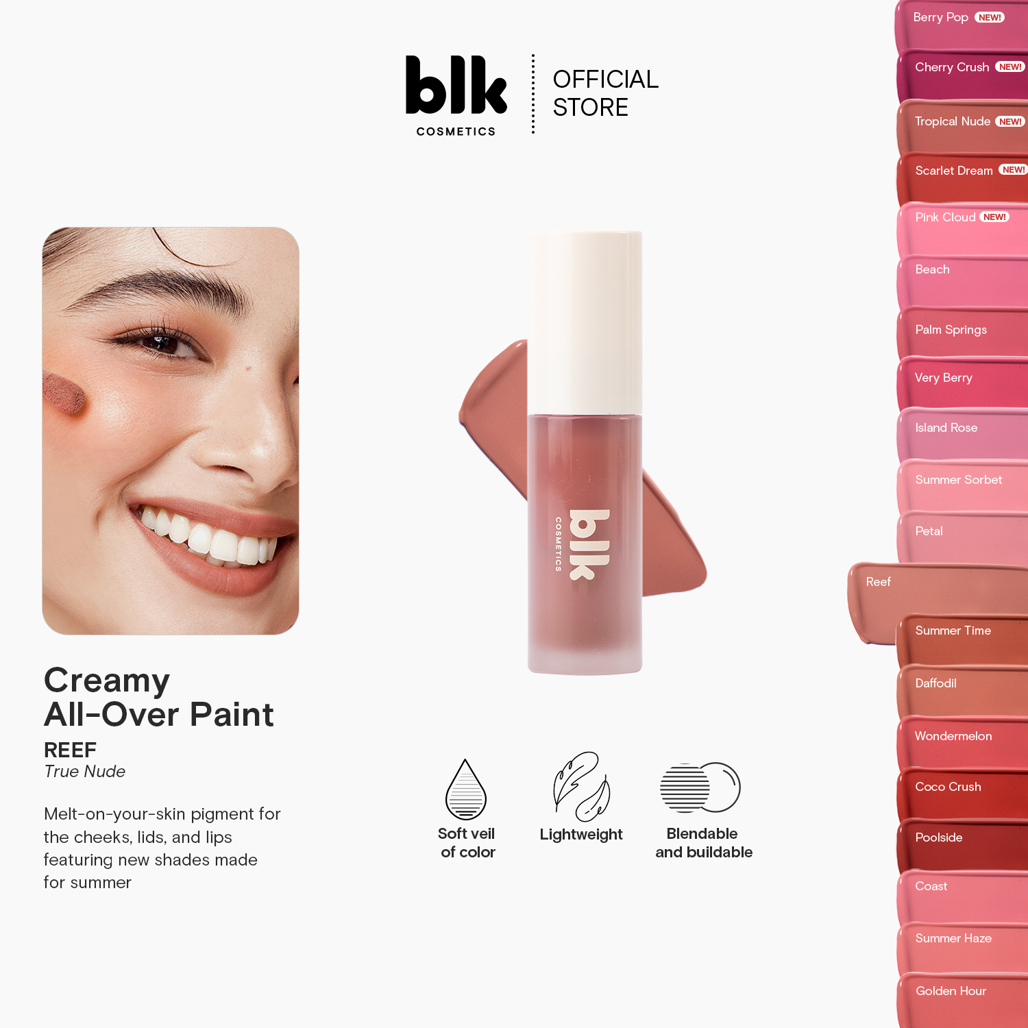 Discount on Blk Cosmetics  shoes - SKU: Blk Cosmetics Fresh Creamy All Over Paint Reef