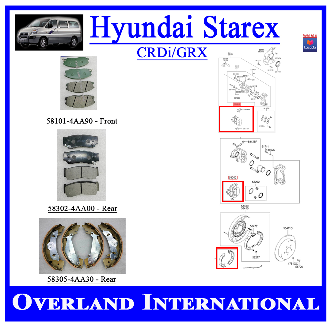 Shop Hyundai Starex 1997 Brake Pad Online with Best Discounts and