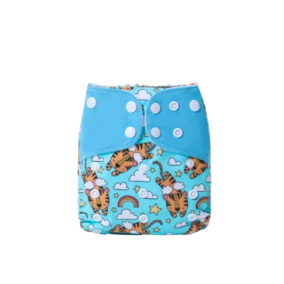 One Size Baby Cloth Diapers Reusable Washable Fit 3-36 Months (8)