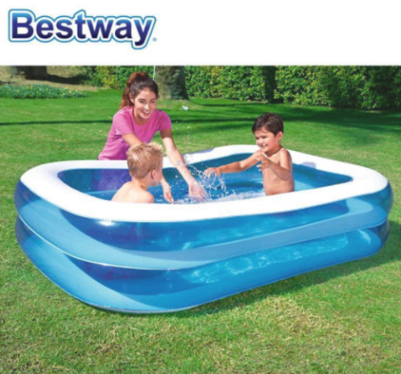 BESTWAY Deluxe Family Inflatable Pool, 2.01m x 1.50m