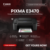 Canon PIXMA E3470 Wireless All-In-One Printer