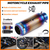 E&M SC Project Stainless Motorcycle Exhaust Pipe with Silencer