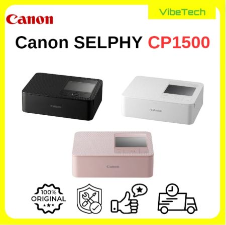 Canon Selphy CP1500 Compact Photo Printer black/white