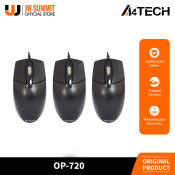 A4Tech OP-720 Optical USB Mouse Pack of 3