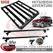 Mitsubishi Adventure Aluminum Roof Rack, Gutter Type Crossbar Bundle