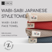 Ziorca Japanese Style Cotton Face Towel (33x72cm)