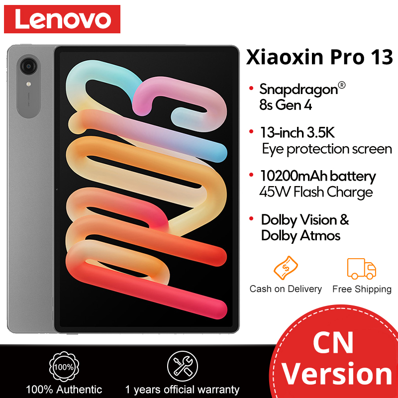 【New】Lenovo Xiaoxin Pad Pro 13 Tablet 13 Inch 3.5K 144Hz Display Snapdragon 8s Gen4 10200mAh 45W Fast Charging Android Tablet JBL Dolby Atmos Speaker CN Version