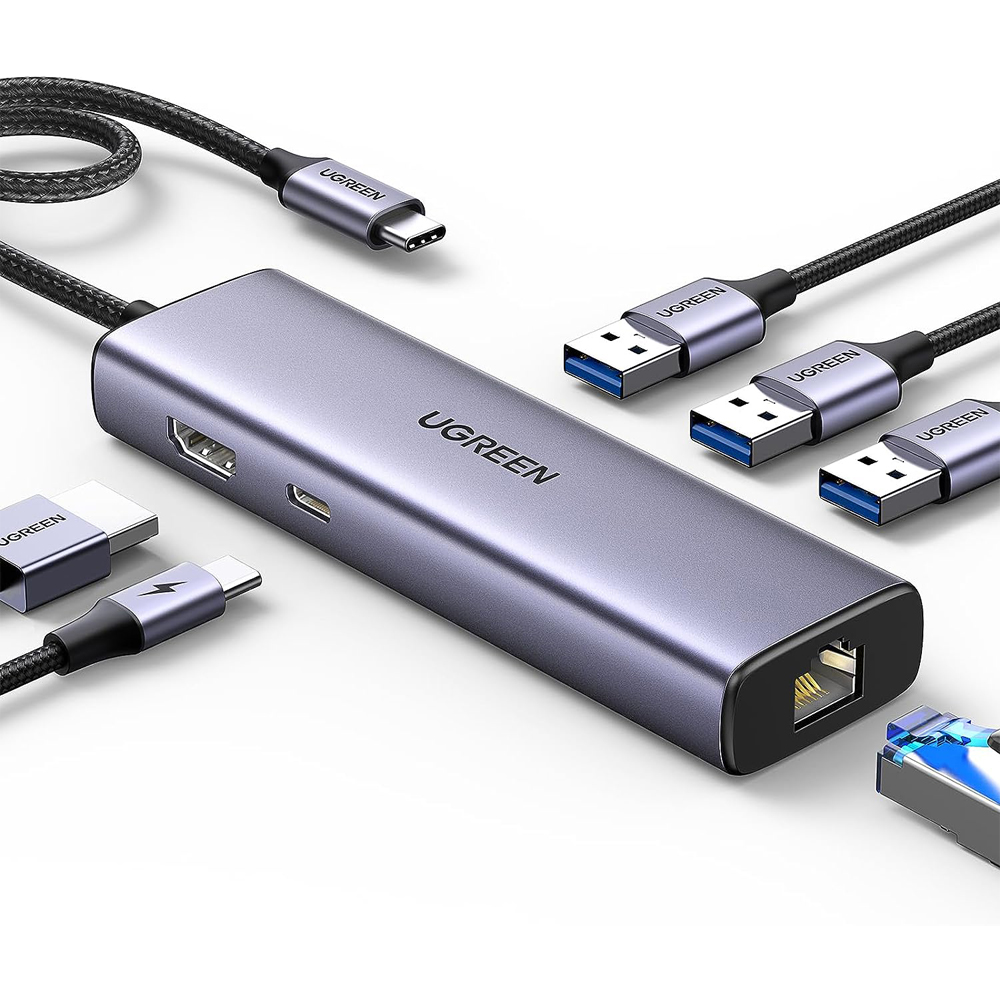 UGREEN USB C HUB 10 in 1 USB Type C to HDMI 4K USB 3.0 VGA PD 3.5mm for  Macbook