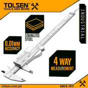 Tolsen Stainless Steel Digital Vernier Caliper with Hard Case