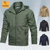 TUCANO Tactical Men's Windbreaker Jacket - Waterproof and Breathable