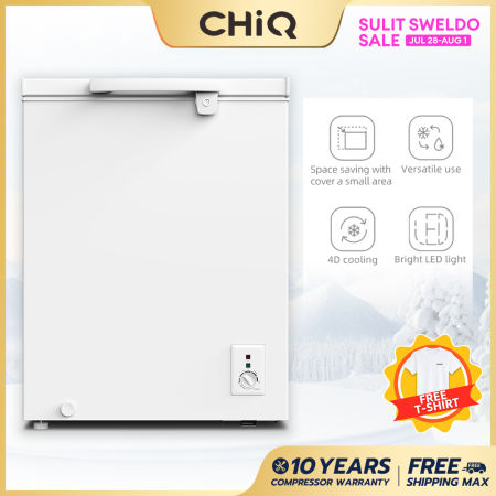 CHiQ 5 cu. ft. Chest Freezer with Hovering Door