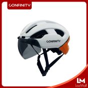 CONFINITY Breathable Cycling Helmet with Rear Light and Magnetic Goggles