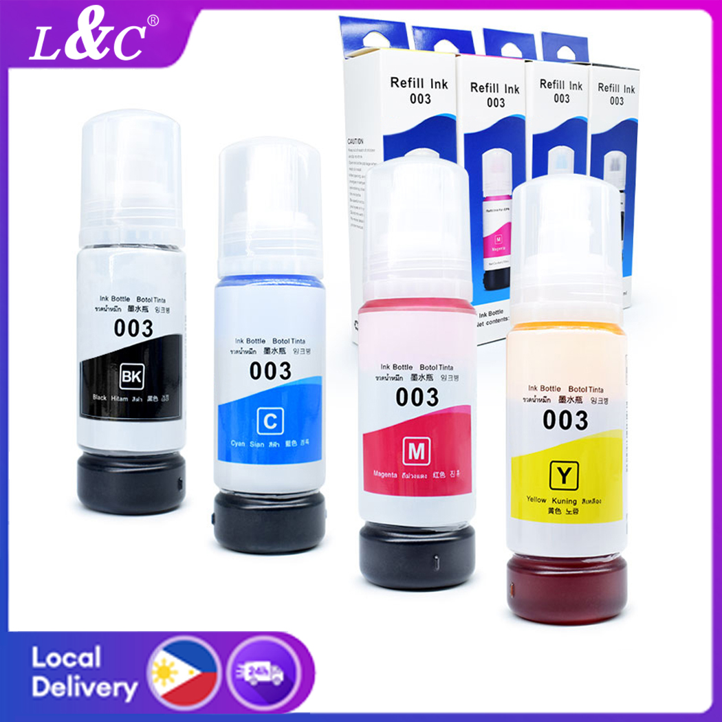 L&C 003 Dye Ink for Epson Printers, 70ML Pack