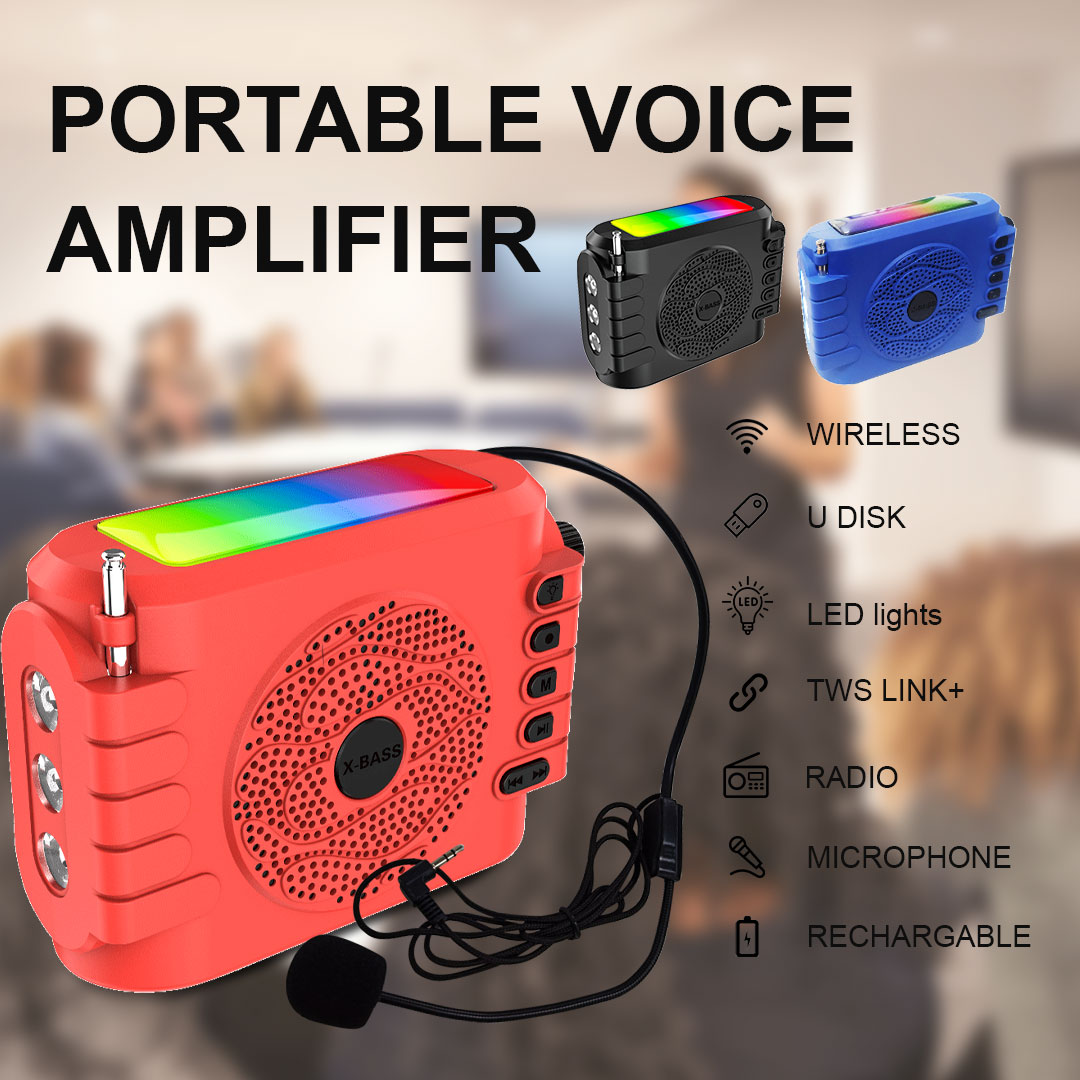 Mini Portable Wireless Teaching Loudspeaker Mic Condenser Voice Amplifier  Speaker For Teacher Tour Guide Speech Meeting | Lazada PH