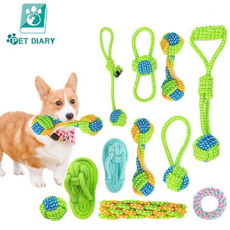 Chew Clean Cotton Rope Dog Toys - Fun Training Play