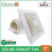 Omni 12" Ceiling Mounted Duct Exhaust Fan - XFC-300-12