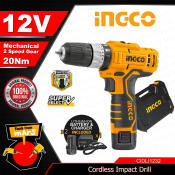 INGCO 12V Cordless Impact Drill with Battery & Charger