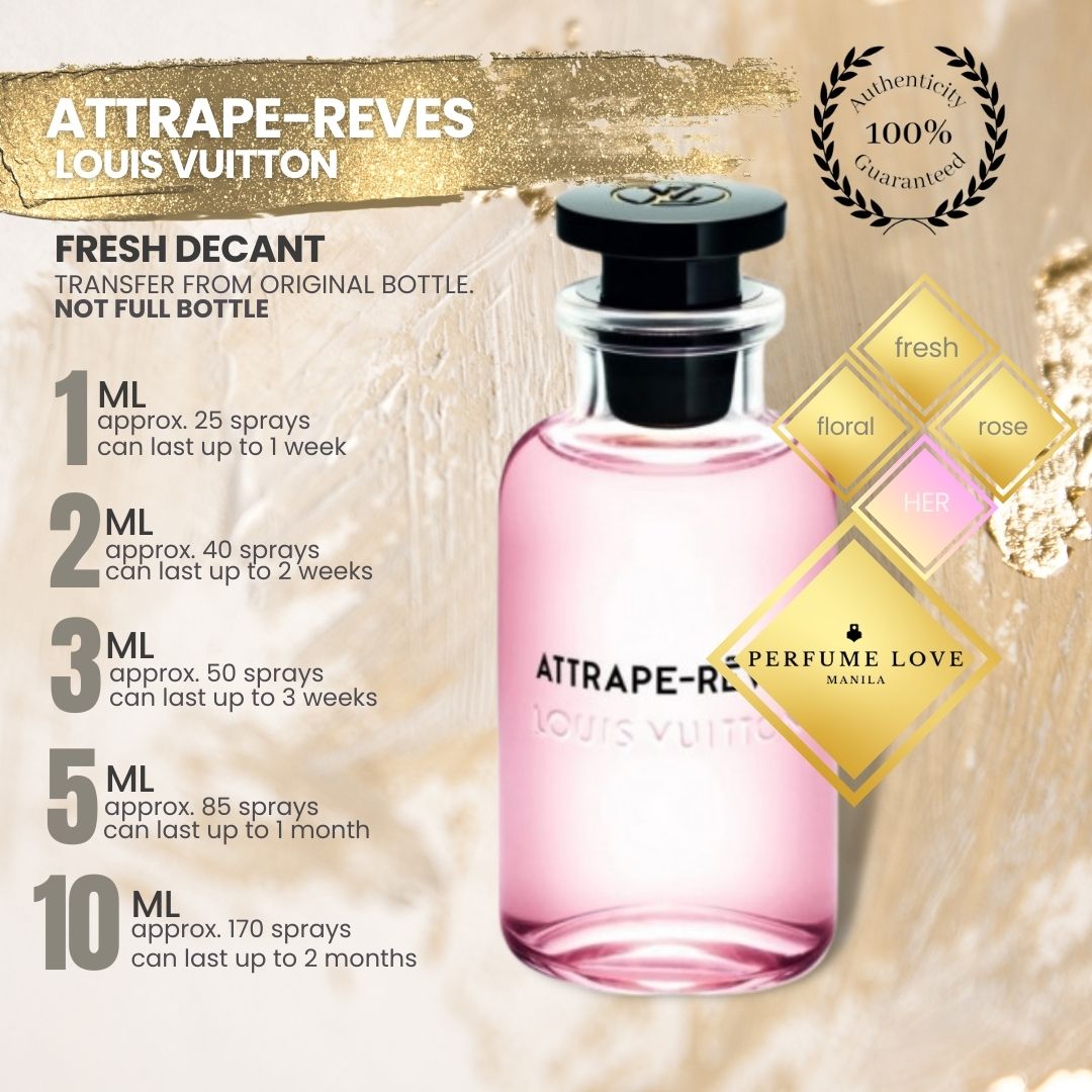 Louis Vuitton Attrape-Reves Perfume Eau de Parfum 3.4 oz Spray.