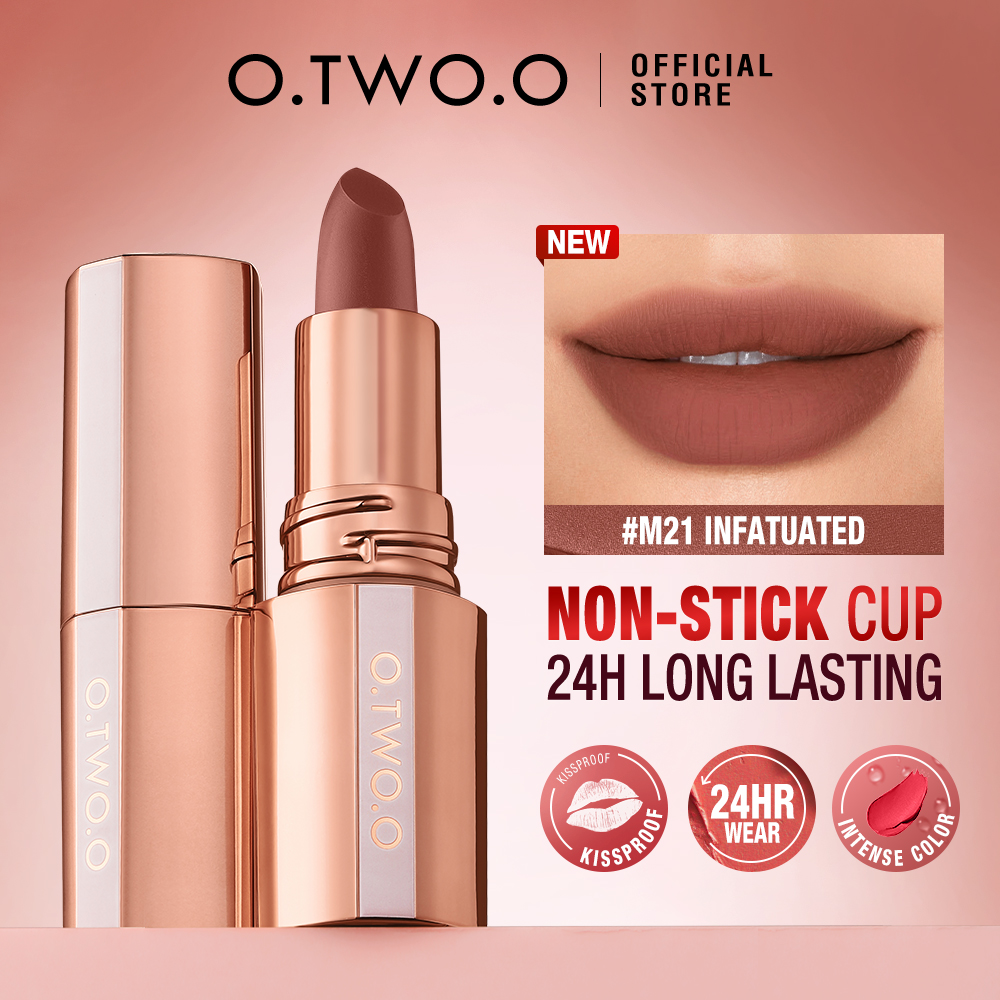 Discount on O.TWO.O  shoes - SKU: O.TWO.O Superstay Lipstick Lip Tint Soft Matte Nude Shock Long lasting Waterproof 24HR High Impact 1