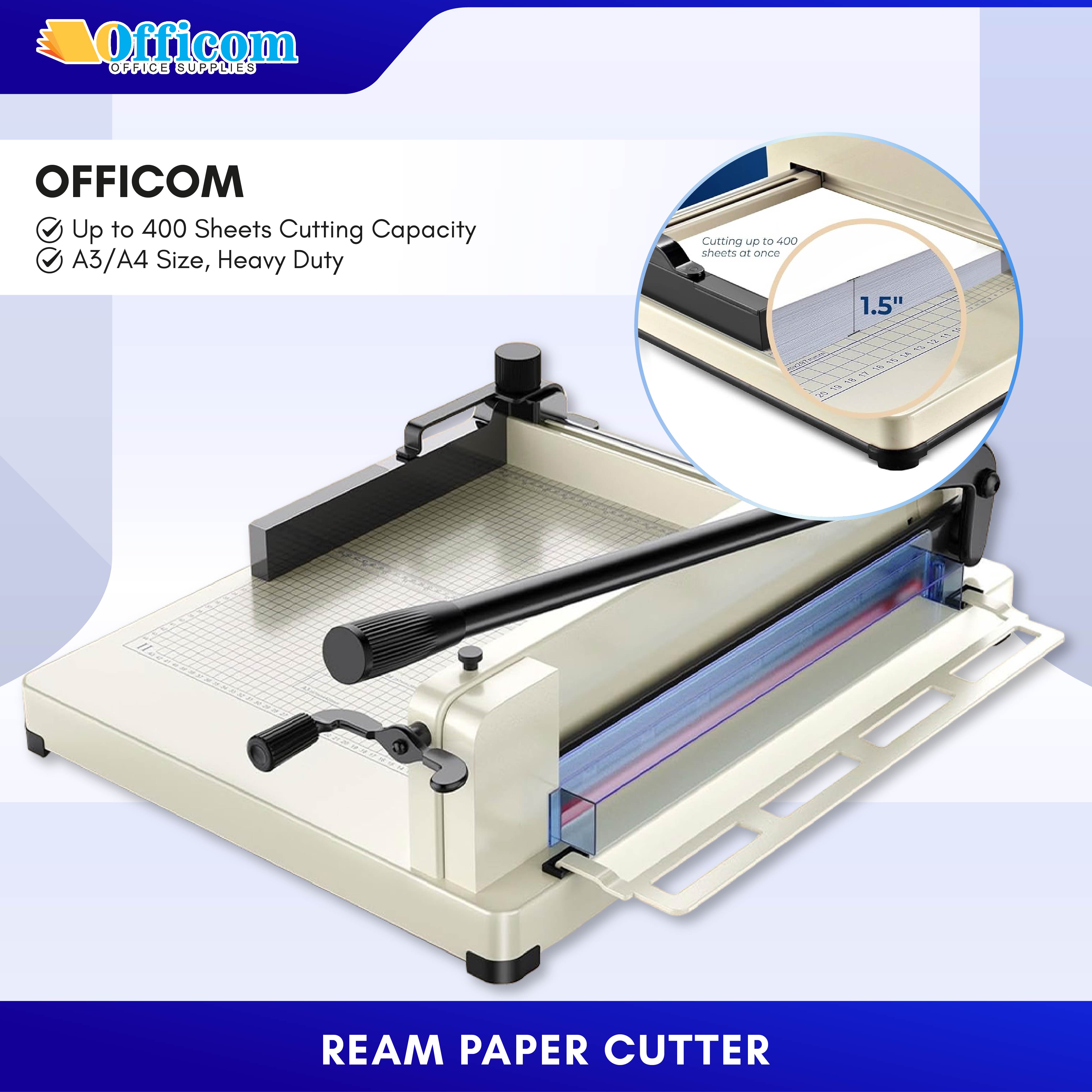 Officom Heavy Duty Metal Ream Cutter for A4 A3 Sheets