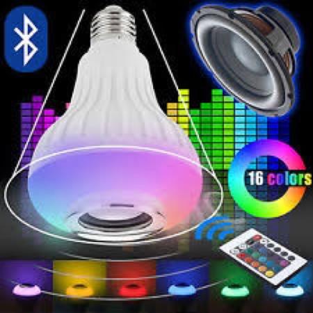 12W E27 LED Bluetooth Music Speaker Color Changing Light Bulb