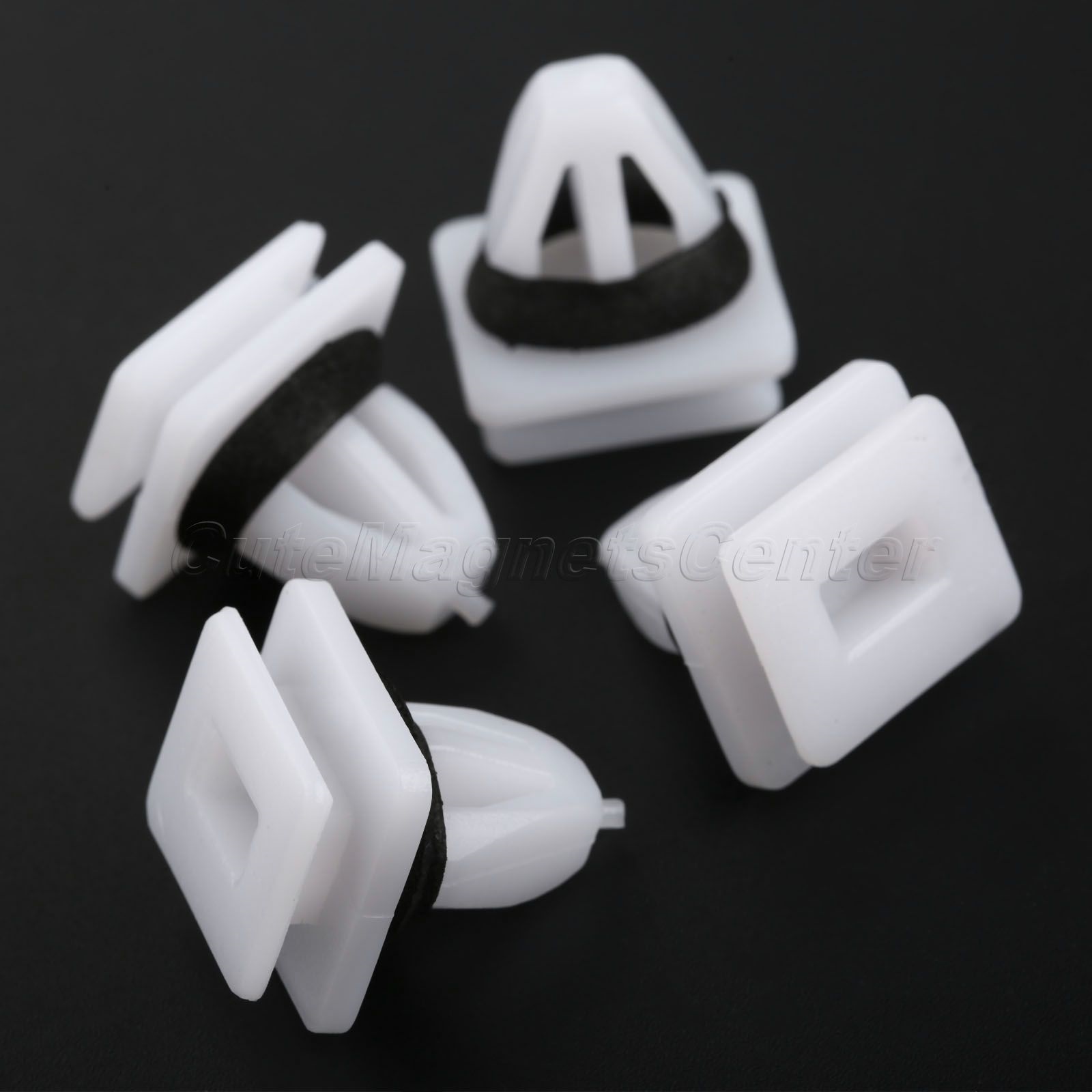 Sill Moulding Cover Trim Clips White Pack of 10 VVO Fasteners Plastic Side Skirt 