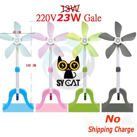 Foldable 16W Mini Stand Fan with 5 Blades