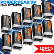 10PCS Original 9V battery Peak Power 9 Volts 9 Volt