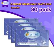 Charmee Breathable Lavender Pantyliner - 4 packs