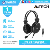 A4TECH HU-30 ComfortFit Stereo USB Headset