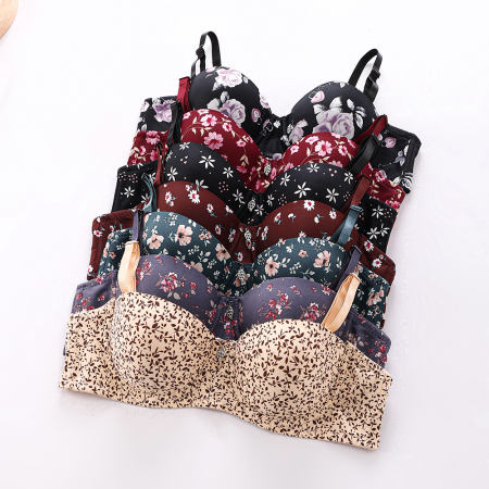 Isabelle.Q CupB Printed &Strapless bra W/wire bra ZHH38