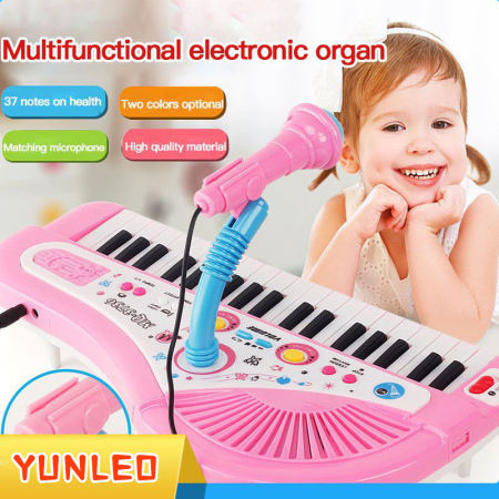 YUNLEO Kids Piano with Microphone - Educational Musical Toy
