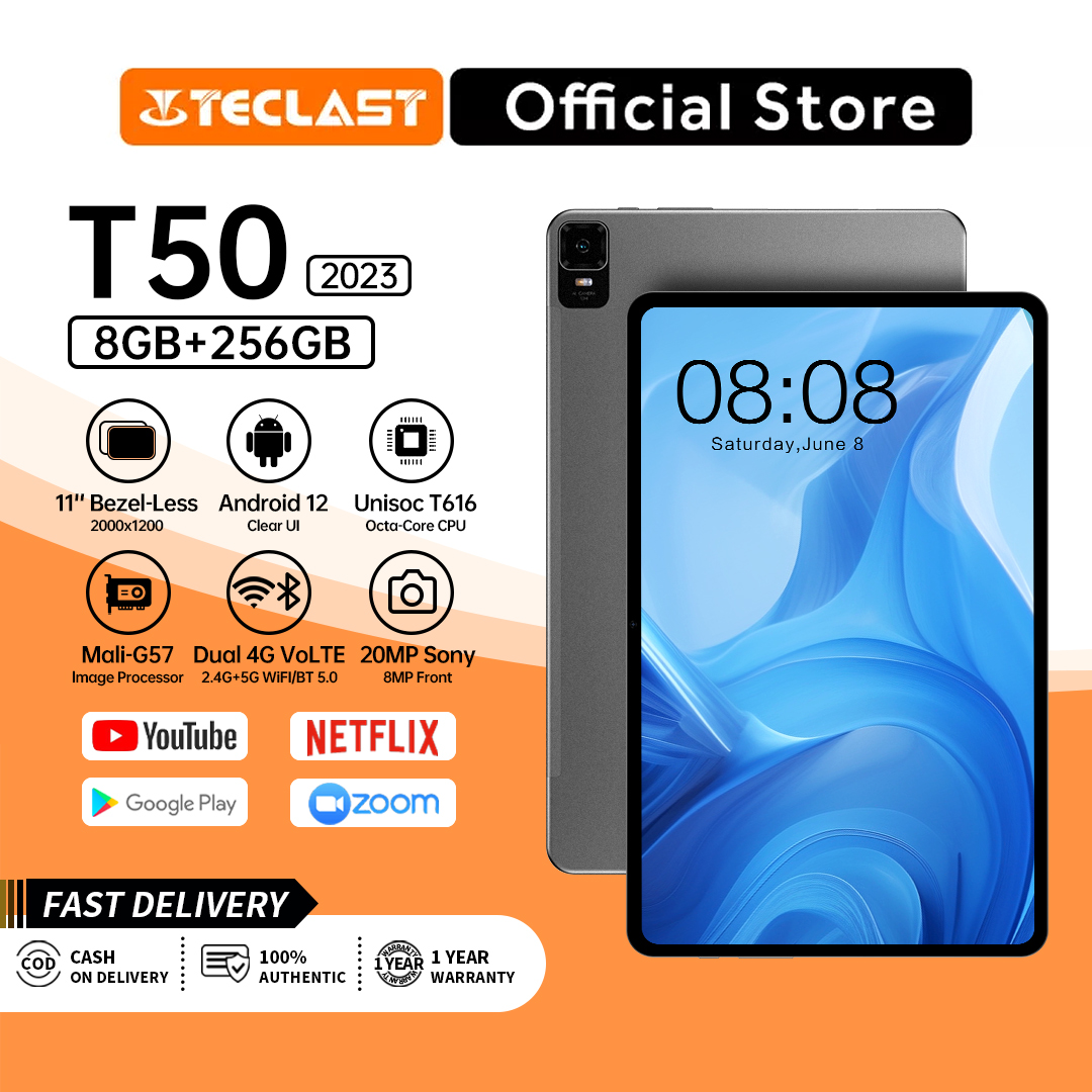 Teclast T50 PRO Tablet PC11-inch 8-Core 8GB RAM 256GB ROM