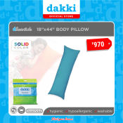 Dakki Essentials 18"x44" Aqua Blue Body Pillow