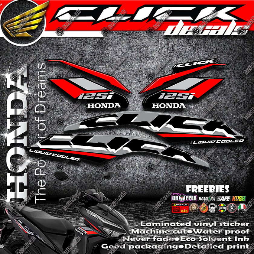 Decals For Motorcycle Honda Click