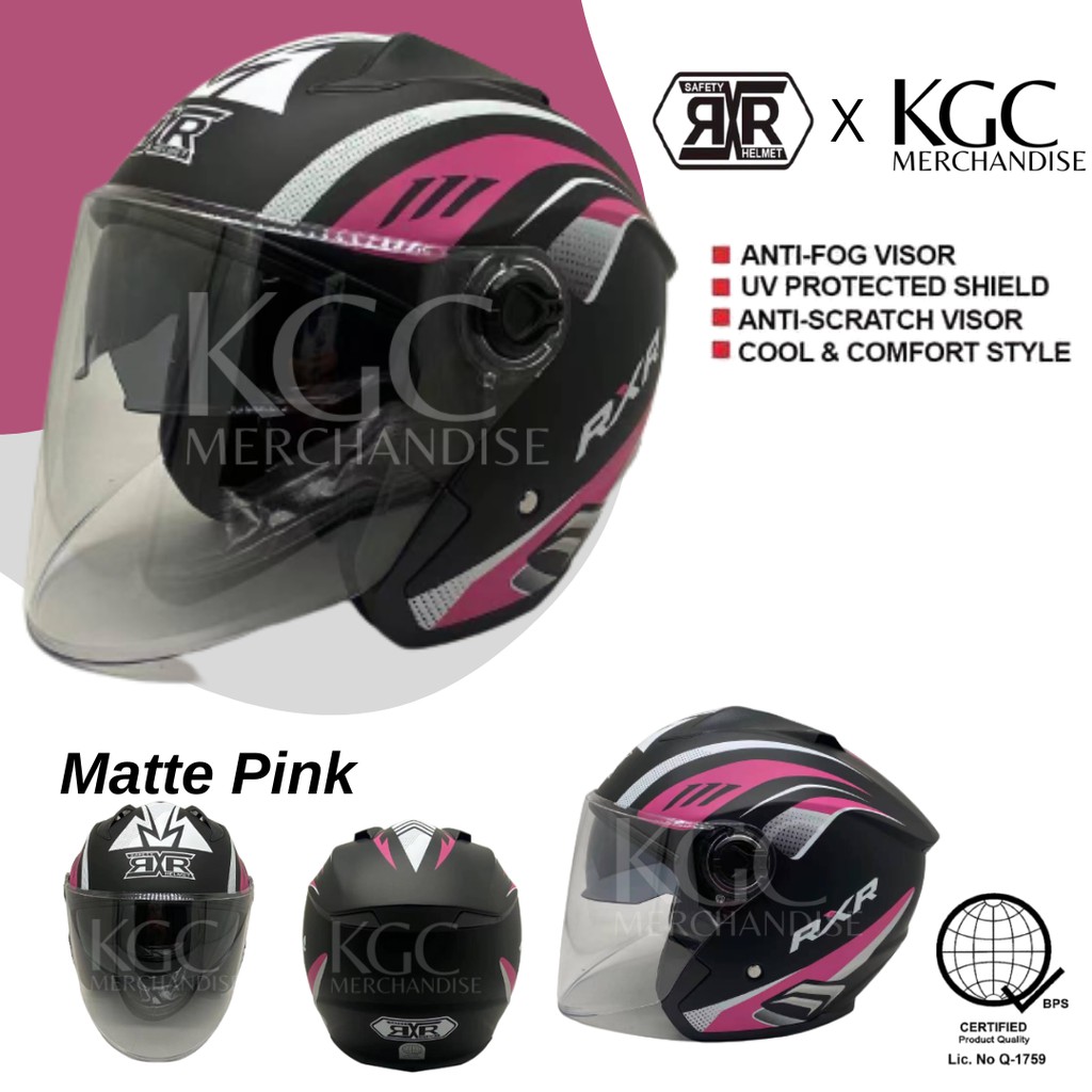 half face dual visor helmet