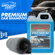 Ground Zero Premium Foamy Car Shampoo with Wax - 1L