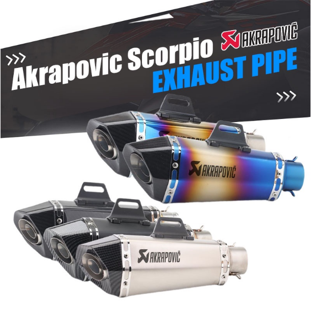 Stainless Steel Motorcycle Exhaust Muffler by Akrapovic