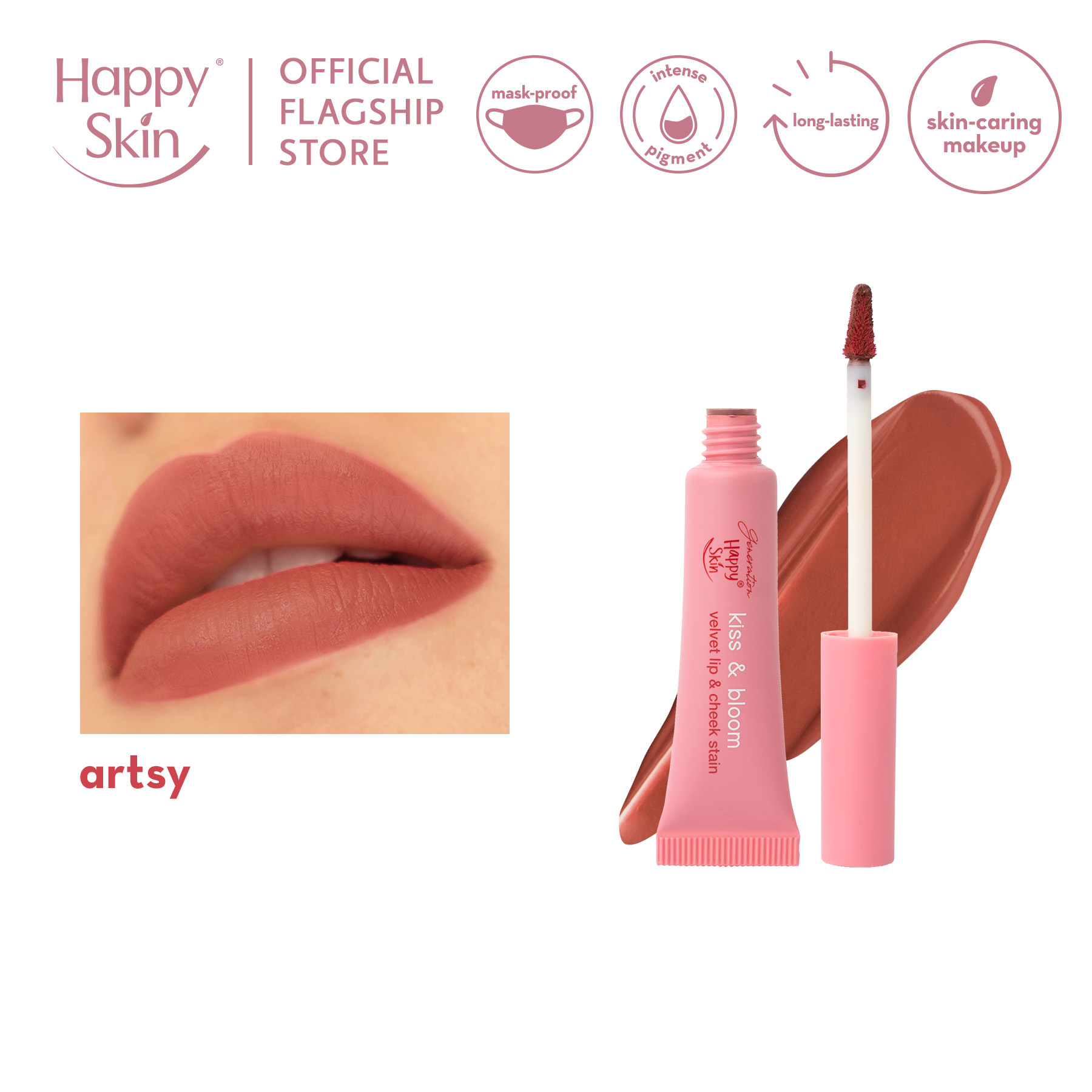 Discount on Happy Skin  shoes - SKU: Generation  Kiss & Bloom Velvet Lip & Cheek Stain In Artsy