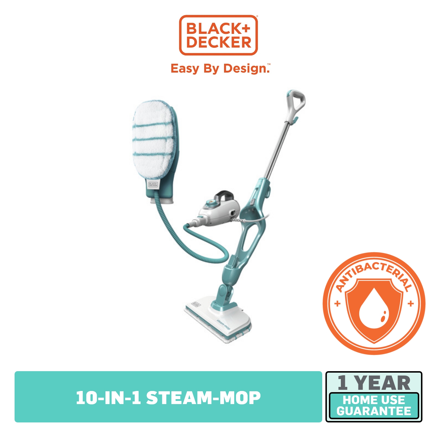 BLACK+DECKER 1300w 10in1 Steam-mop