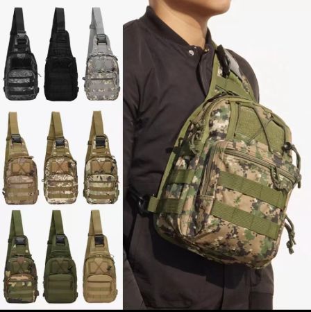 Tactical Sling Bag - Waterproof, Multi-Purpose, Camouflage (Brand: N/A)
