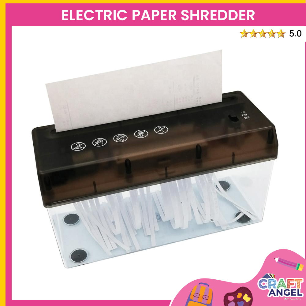 USB Battery Paper Shredder - Home Office Essential (Brand: Officom)