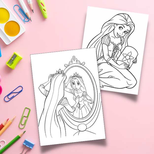 20 Tangled Coloring Pages (Free PDF Printables)