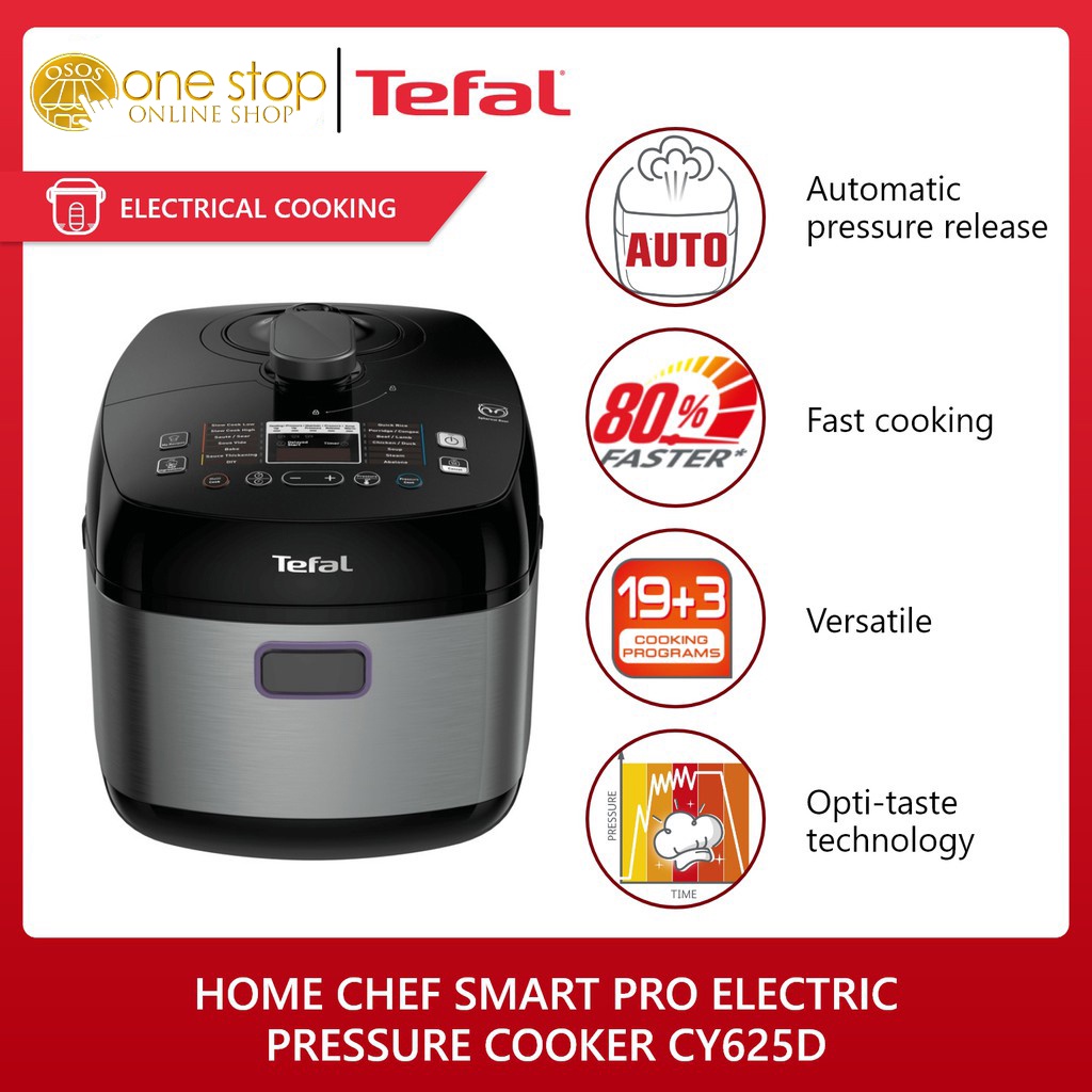 Tefal Original Home Chef Smart Pro Multicooker Electric Pressure
