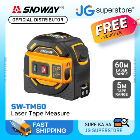 SNDWAY 2-in-1 Laser Distance Meter with Measuring Tape