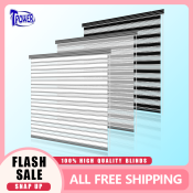 TPOWER Korean Duo Roller Blinds for Home and Office